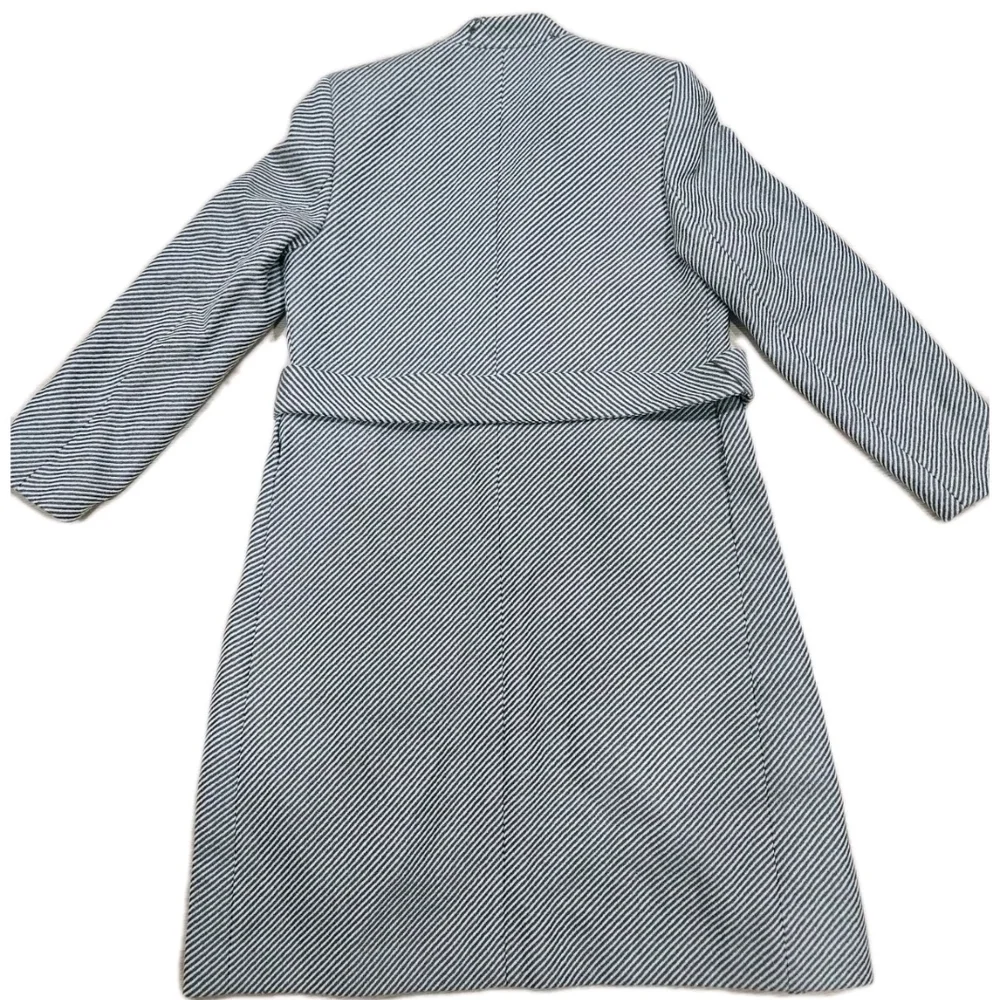 Valerie Stevens Vintage Women's Winter Coat Stripped Brown/ Ivory Elegant Sz 6P - Picture 3 of 6